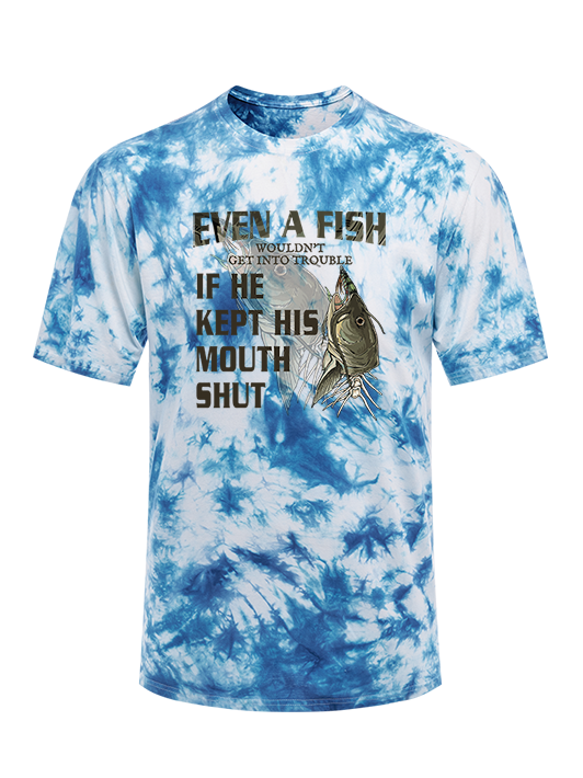 Silent Wisdom Catfish's Lesson Tie Dye Tee