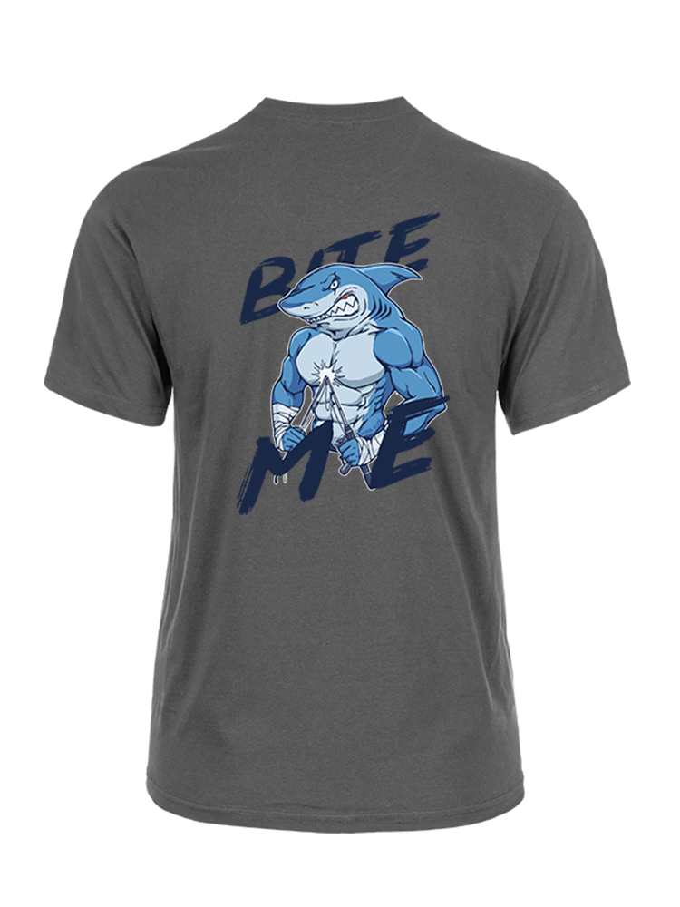 Rebel Shark Bite Me Unisex Cotton Tee