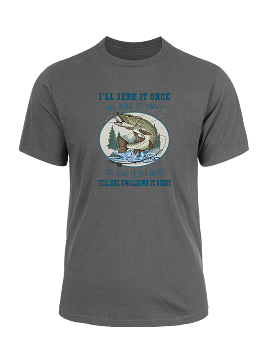 Muskie Madness Jerk and Reel Unisex Cotton Tee