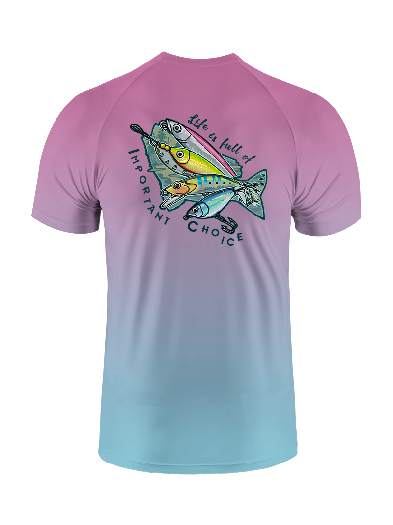 Clear Lake Bass Lures Gradient Fishing Tee
