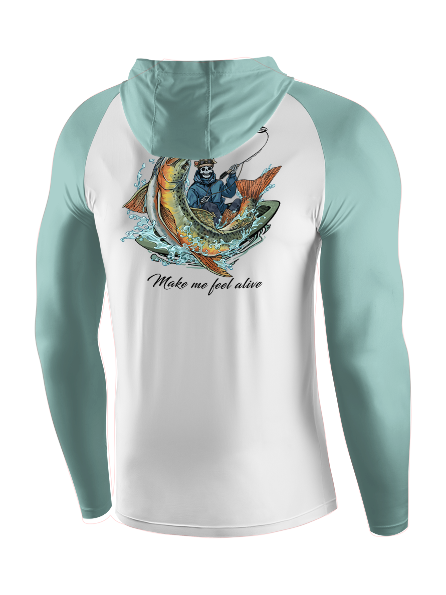 Fishing Make Me Feel Alive UPF Hoodie
