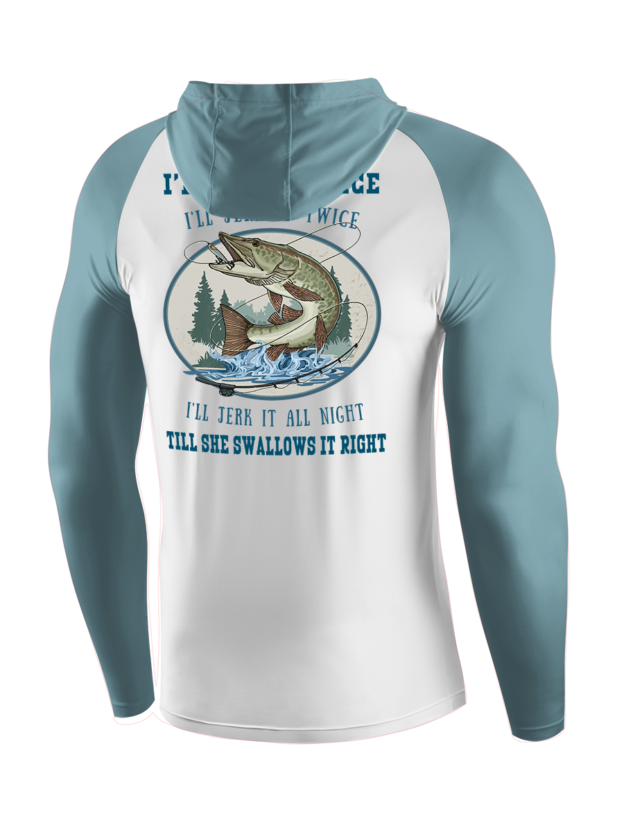 Muskie Madness Jerk and Reel UPF Hoodie