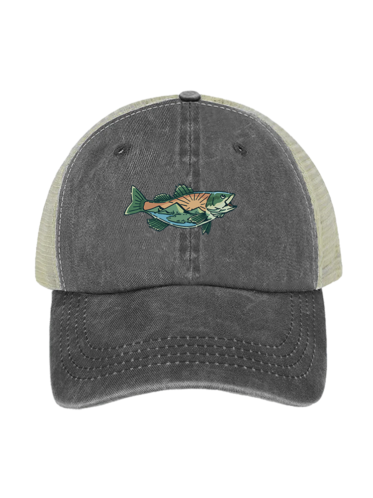 Let It Fly to Freedom Unisex Vintage Washed Meshback Hat