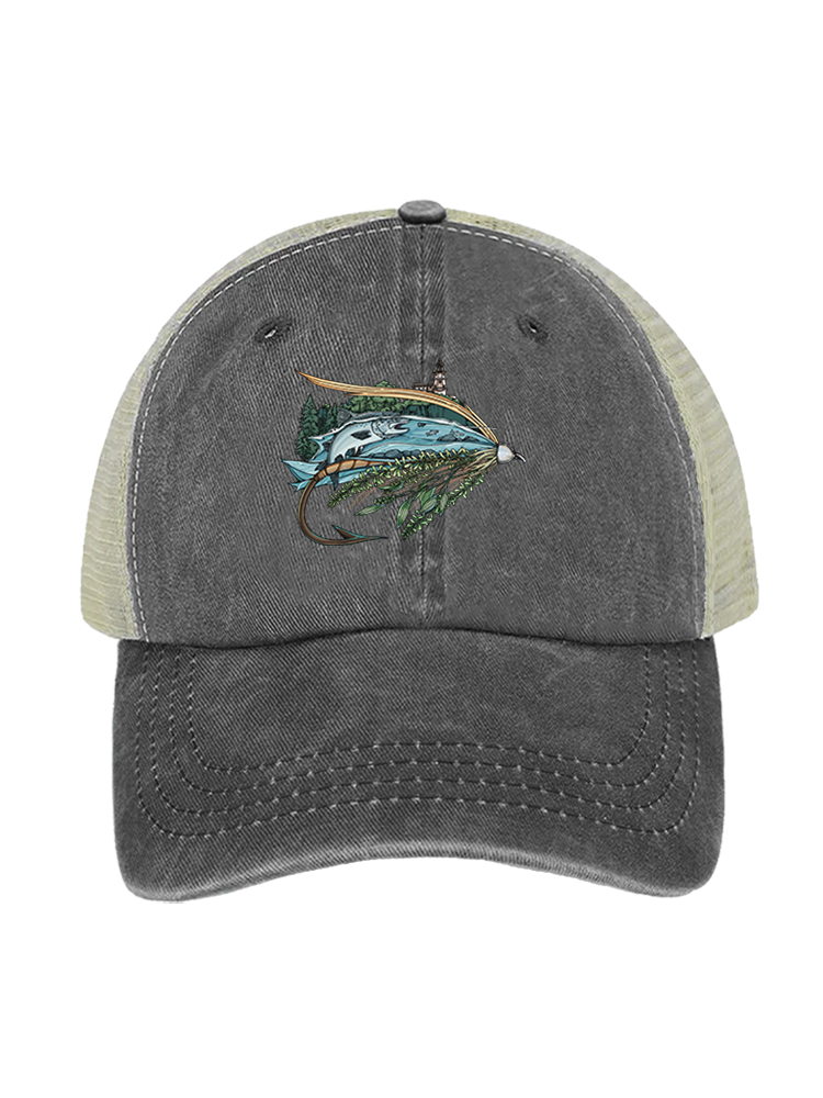 Superior Fly Quest Unisex Vintage Washed Meshback Hat
