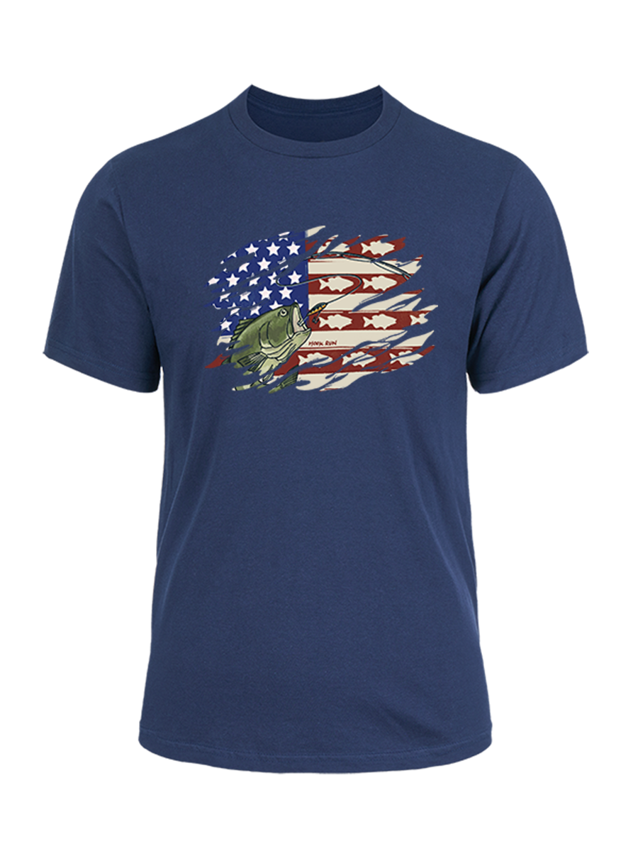 Patriot Bass Angler Unisex Cotton Tee
