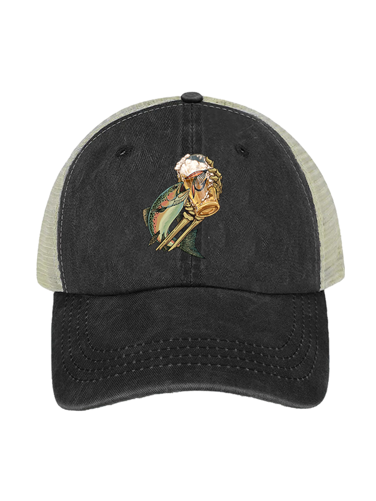 Let's Have a Drink Unisex Vintage Washed Meshback Hat