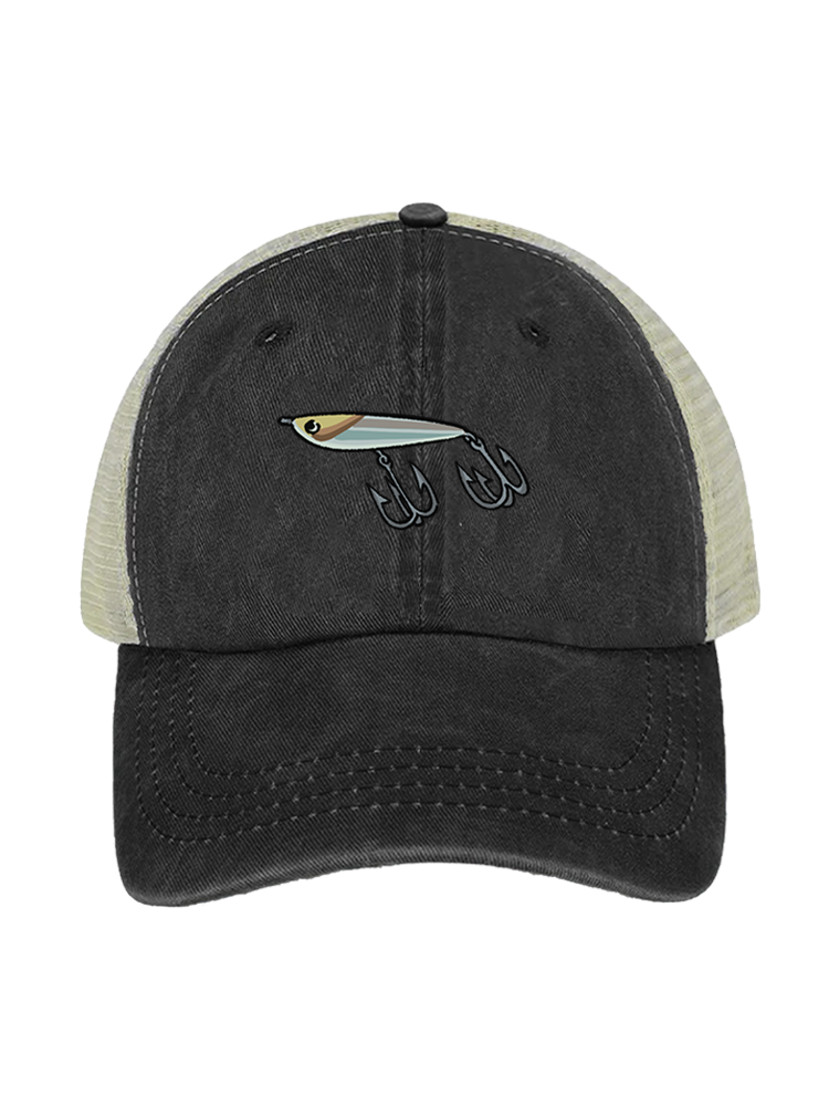 Muskie Madness Jerk and Reel Unisex Vintage Washed Meshback Hat