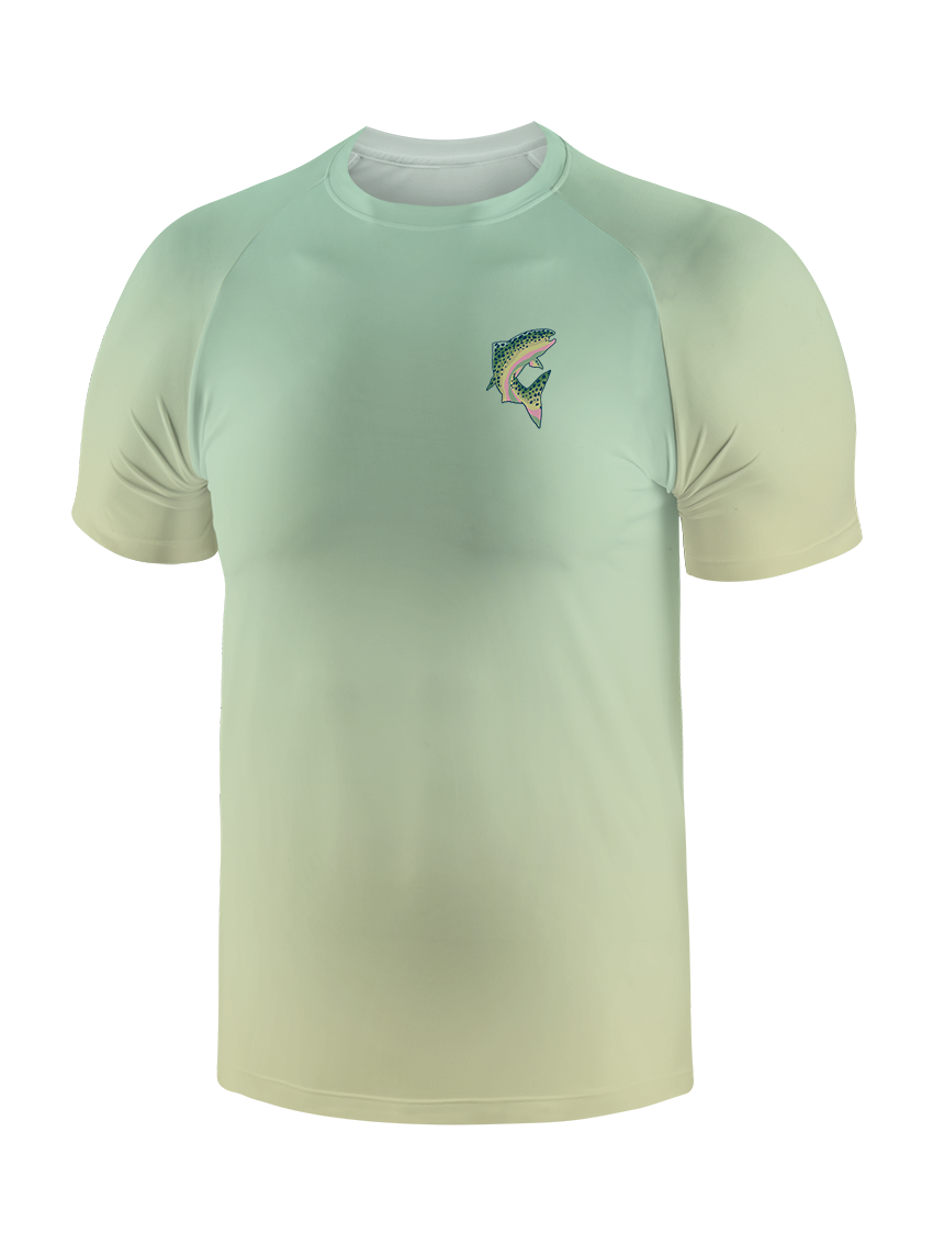 Reel Mastery and Trout Gradient Fishing Tee