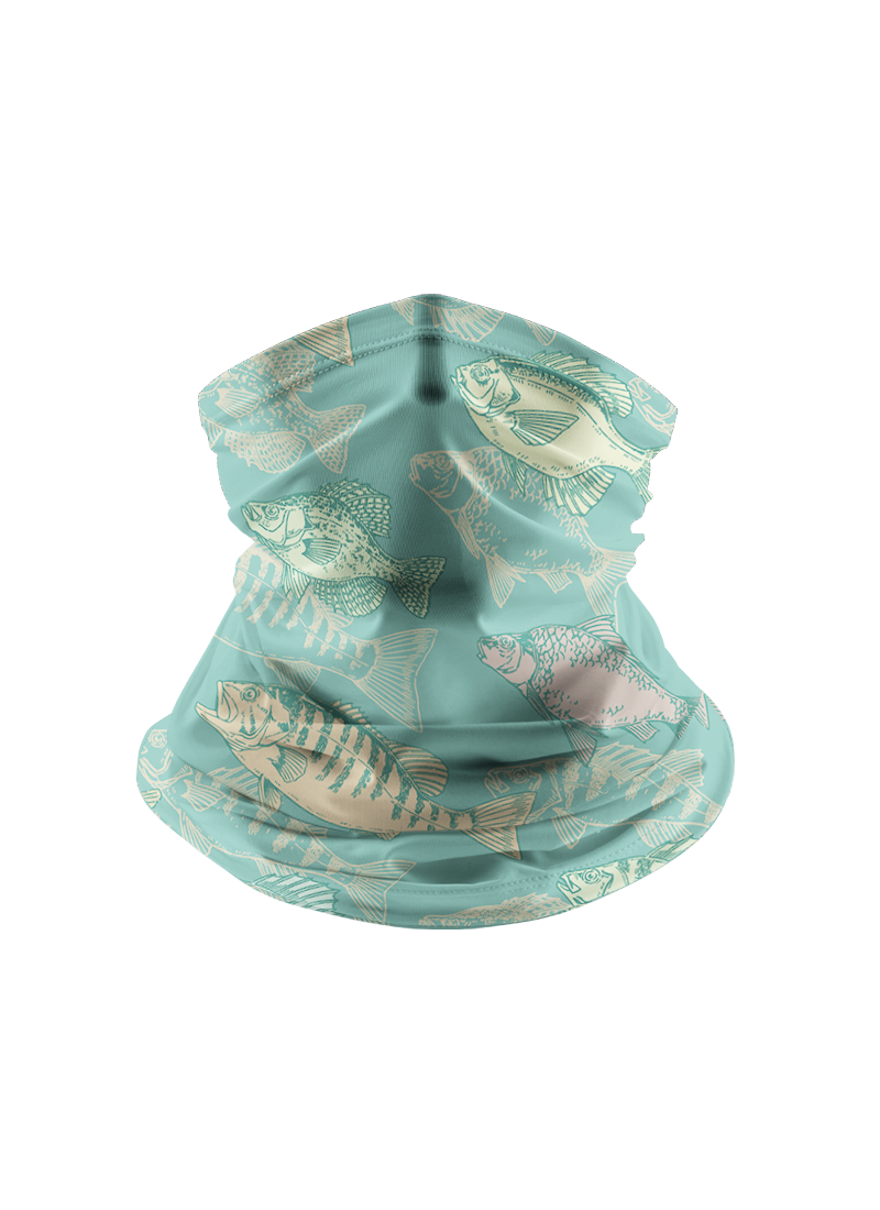 Freshwater Harmony Full Print Sun Protection Neck Gaiter