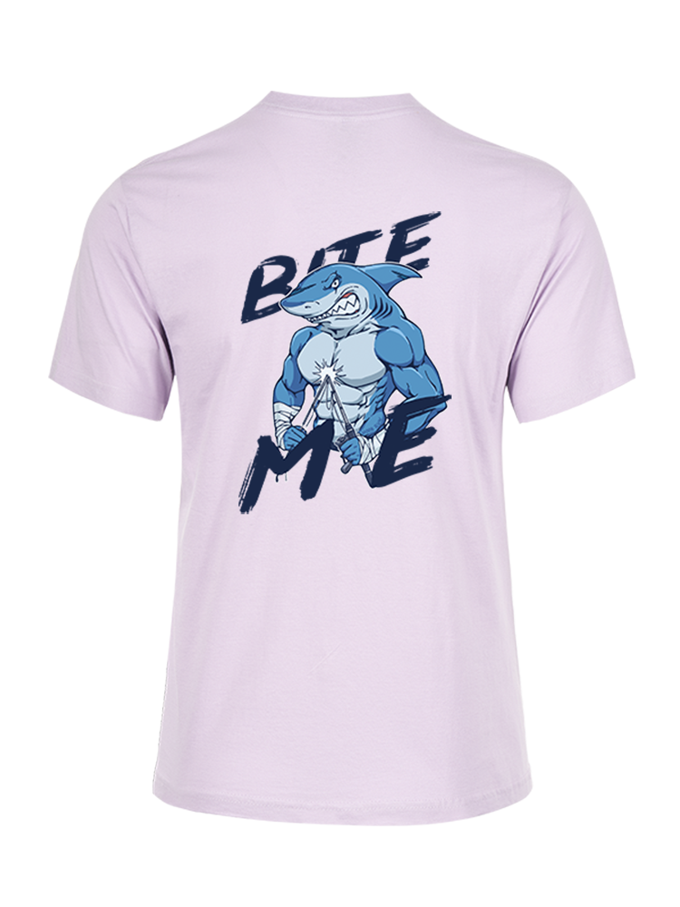 Rebel Shark Bite Me Unisex Cotton Tee