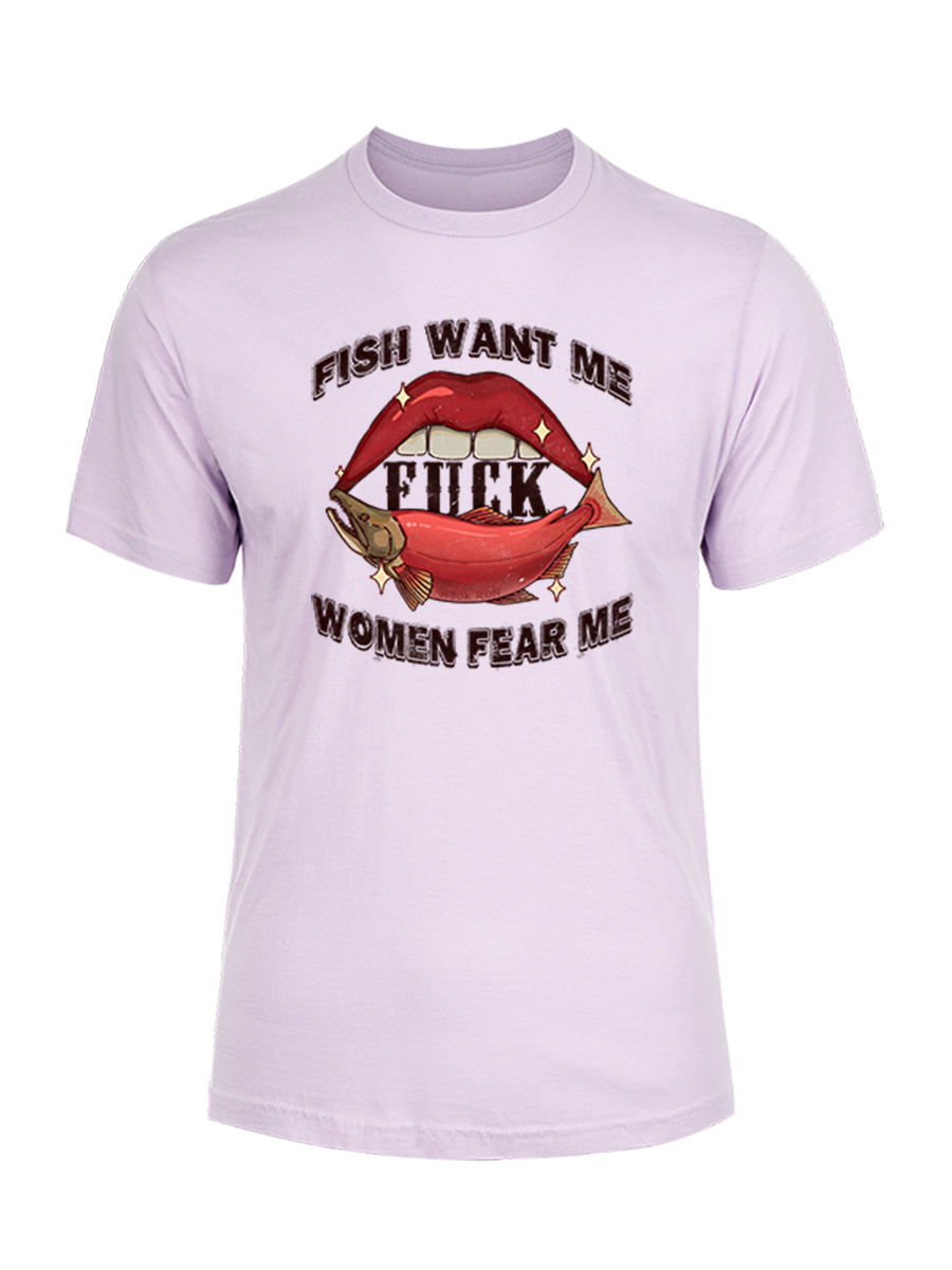Fish Want Me Women Fear Me Unisex Cotton Tee