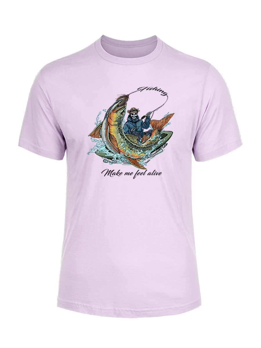 Fishing Make Me Feel Alive Unisex Cotton Tee