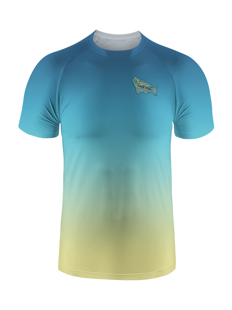 Clear Lake Bass Lures Gradient Fishing Tee