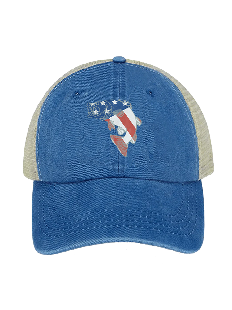 Otter vs Bass Unisex Vintage Washed Meshback Hat