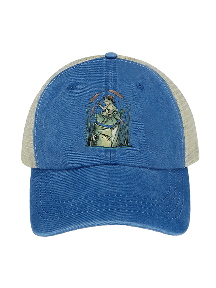 There's Always A Bigger Fish Unisex Vintage Washed Meshback Hat