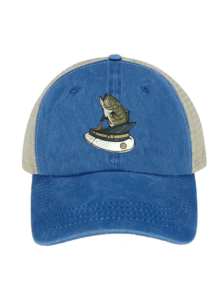 Catch Me If You Can Unisex Vintage Washed Meshback Hat