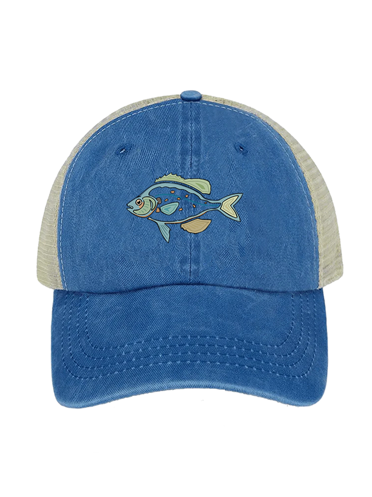 Measure of the Catch Unisex Vintage Washed Meshback Hat