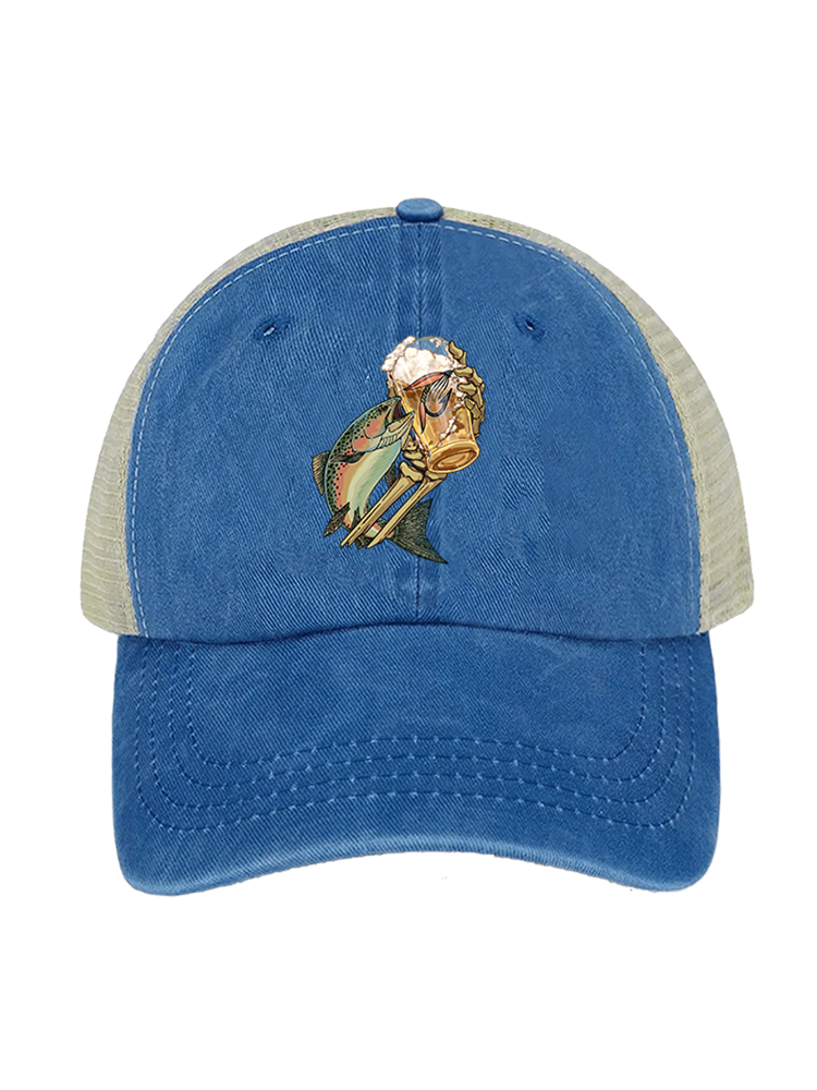 Let's Have a Drink Unisex Vintage Washed Meshback Hat