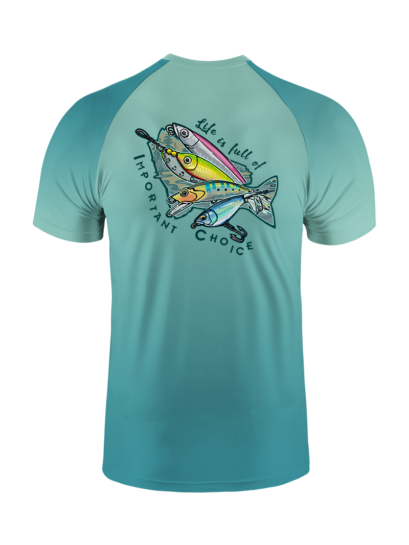 Clear Lake Bass Lures Gradient Fishing Tee
