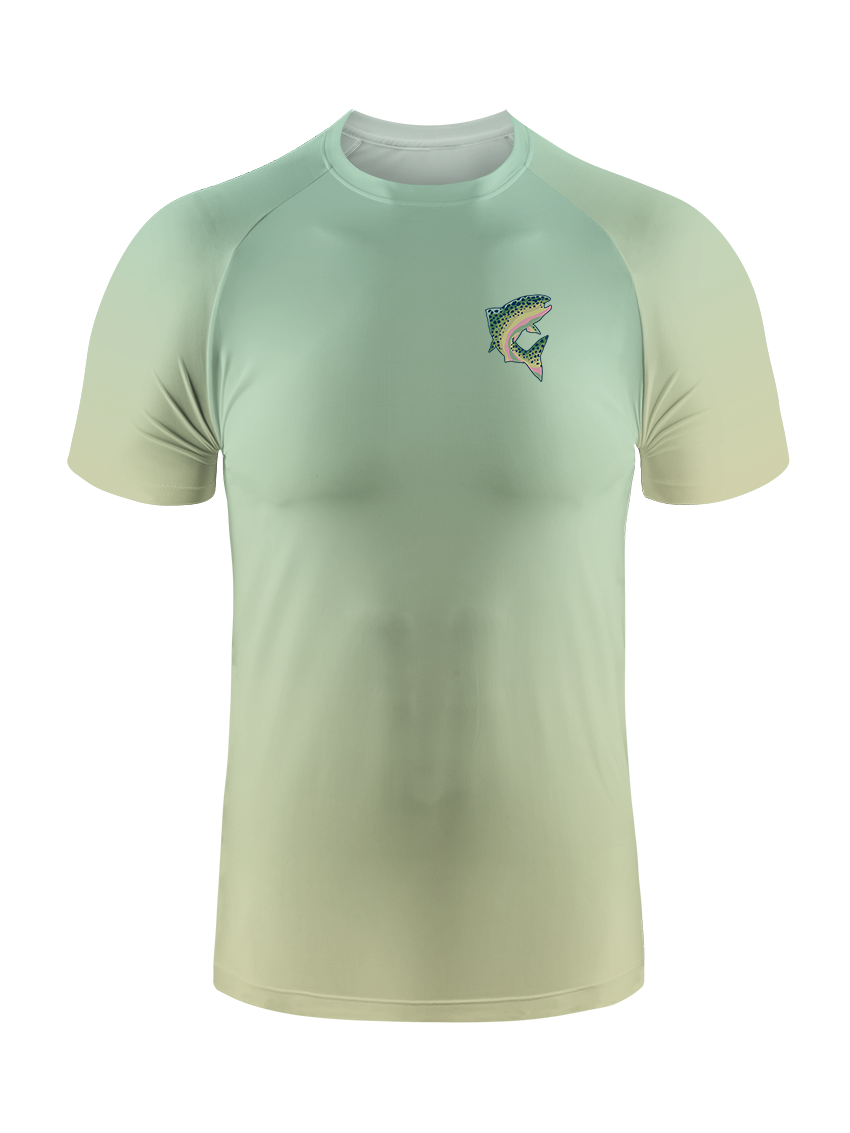 Reel Mastery and Trout Gradient Fishing Tee