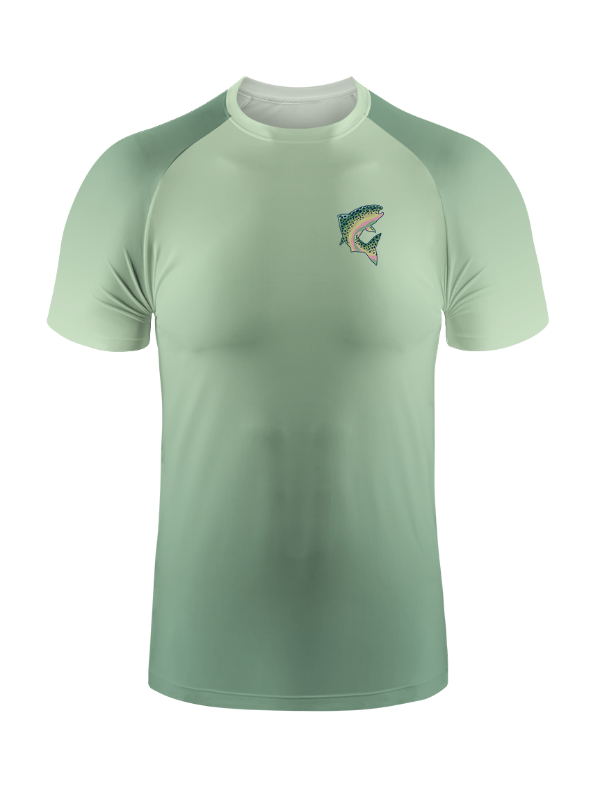 Reel Mastery and Trout Gradient Fishing Tee