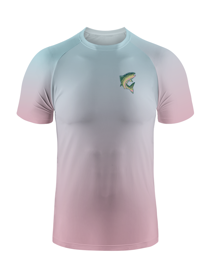 Reel Mastery and Trout Gradient Fishing Tee