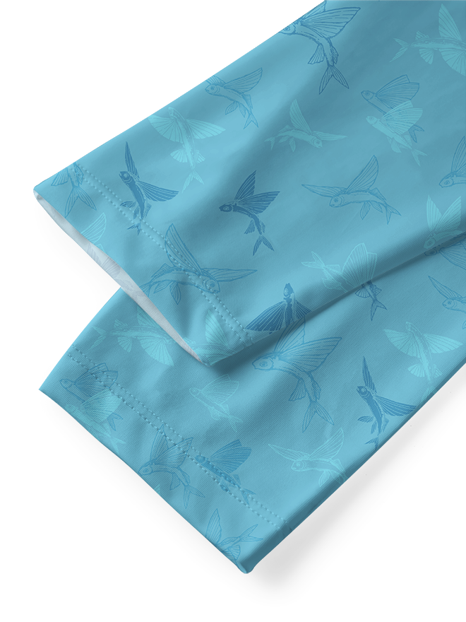 Ocean Breeze Flying Fish UPF Hoodie