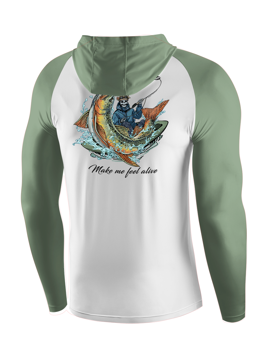 Fishing Make Me Feel Alive UPF Hoodie