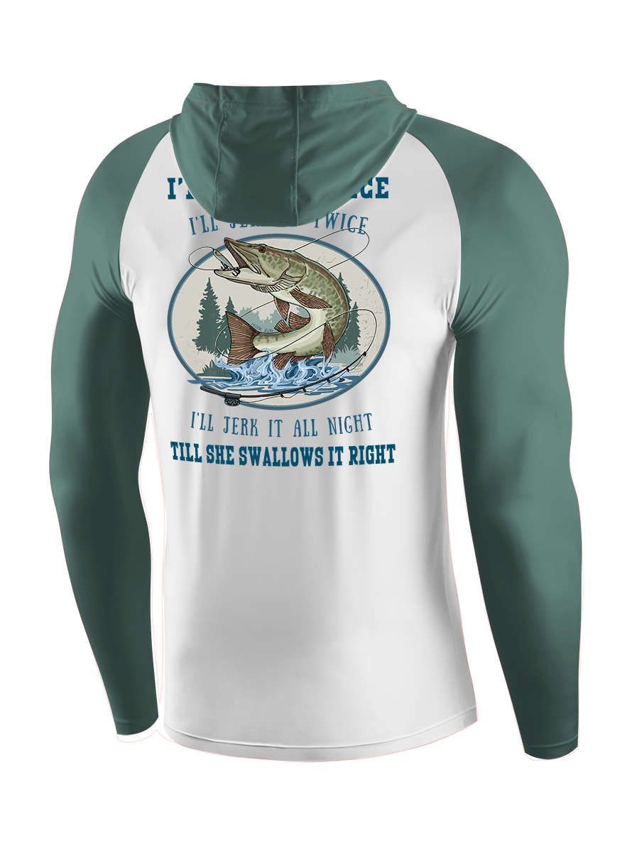 Muskie Madness Jerk and Reel UPF Hoodie