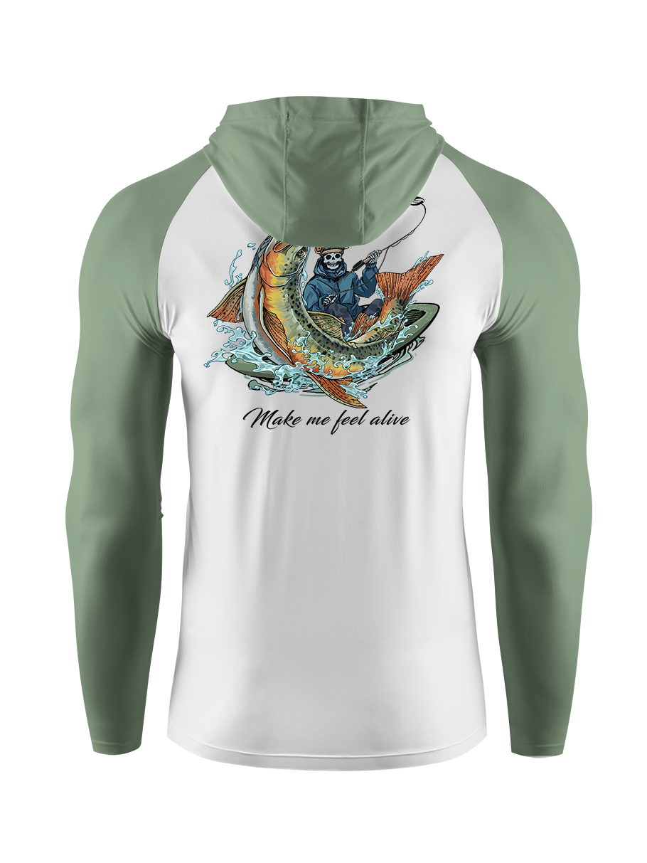 Fishing Make Me Feel Alive UPF Hoodie