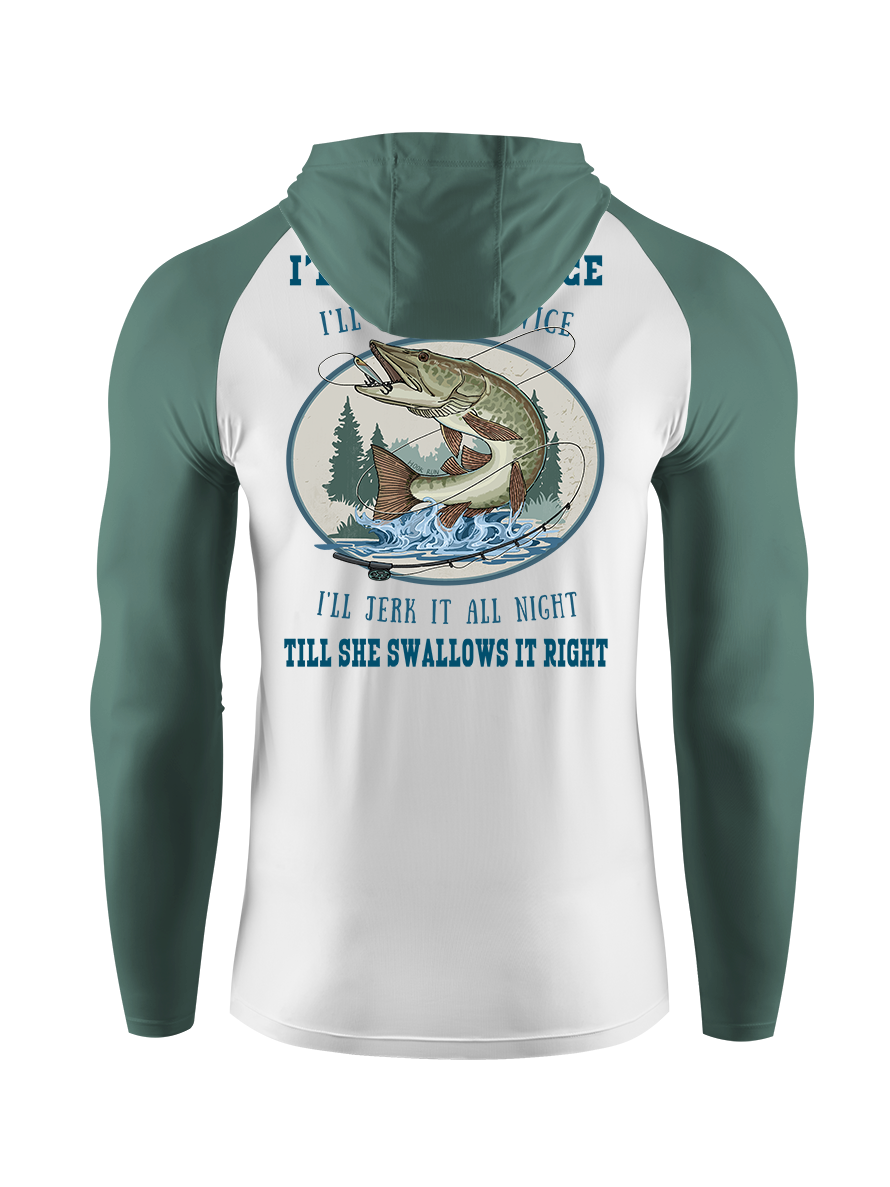 Muskie Madness Jerk and Reel UPF Hoodie