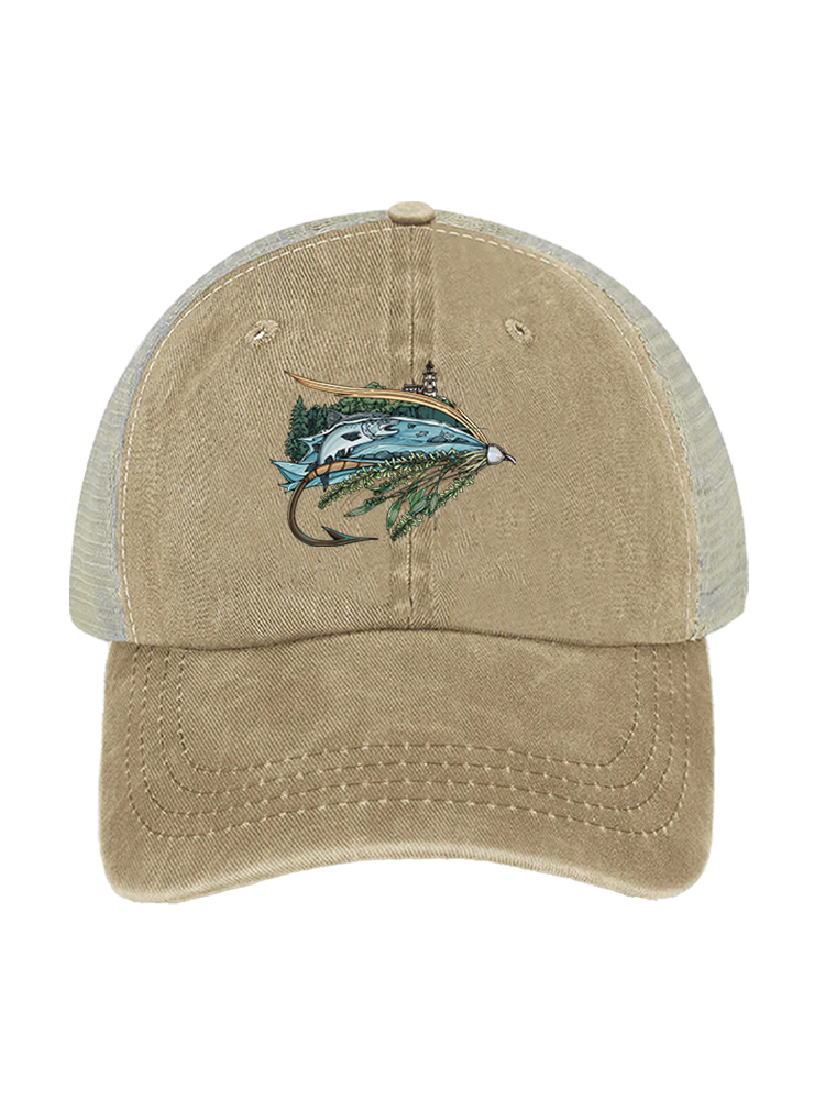 Superior Fly Quest Unisex Vintage Washed Meshback Hat