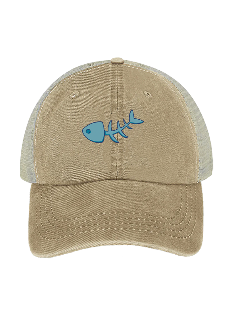 Just Wait It Unisex Vintage Washed Meshback Hat