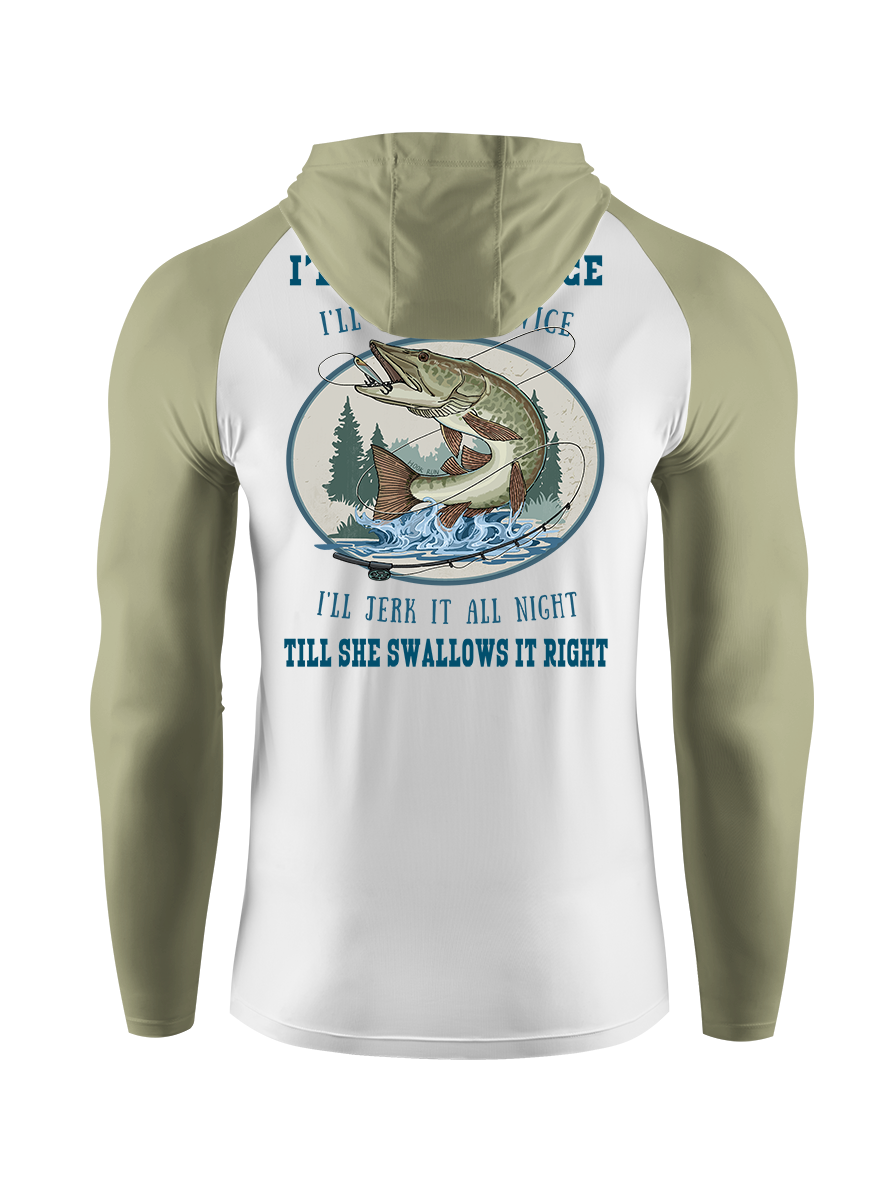Muskie Madness Jerk and Reel UPF Hoodie
