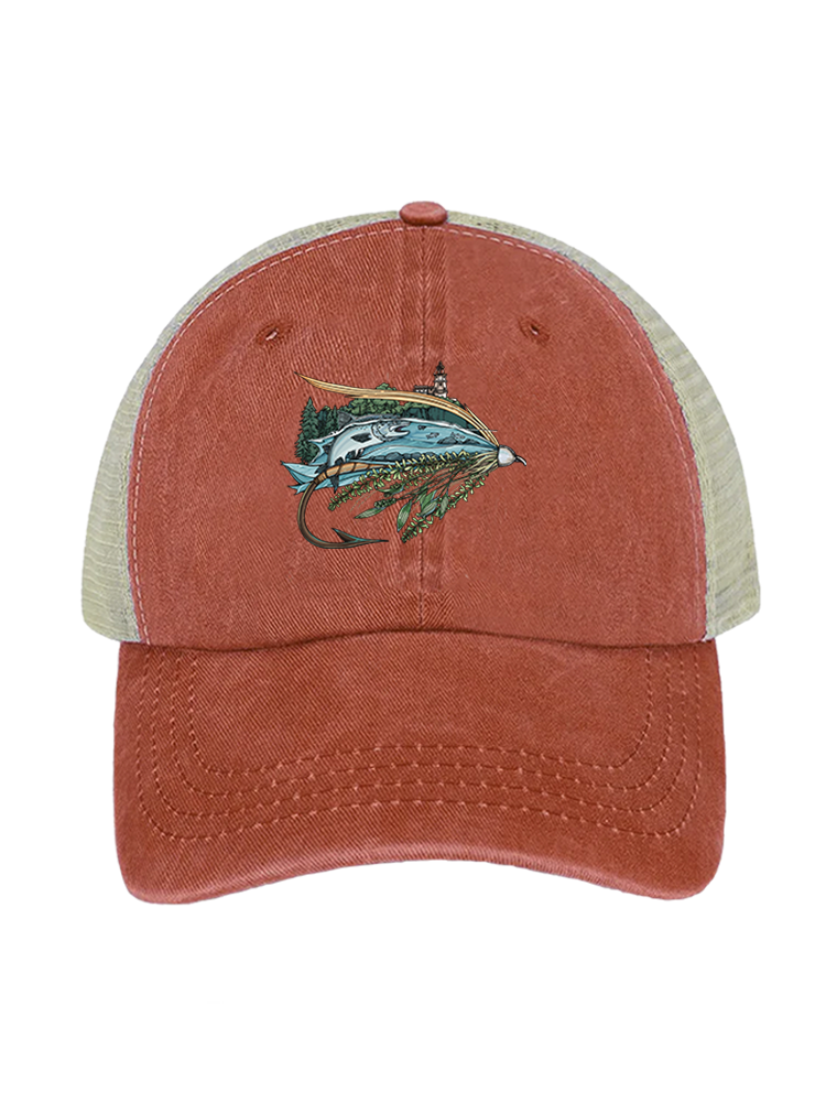 Superior Fly Quest Unisex Vintage Washed Meshback Hat