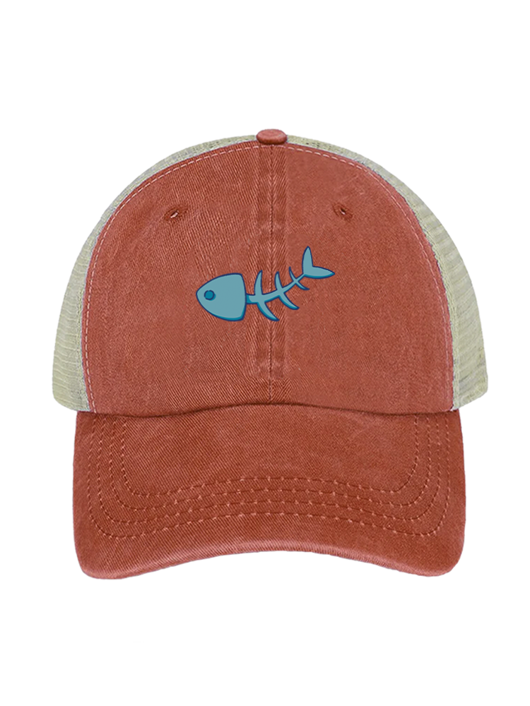 Just Wait It Unisex Vintage Washed Meshback Hat