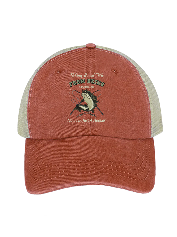 Catfish Back to Joy Unisex Vintage Washed Meshback Hat