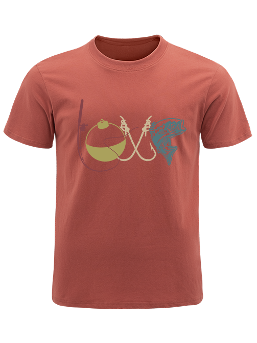 Modern LOVE Bass Fishing Unisex Classic Cotton Tee