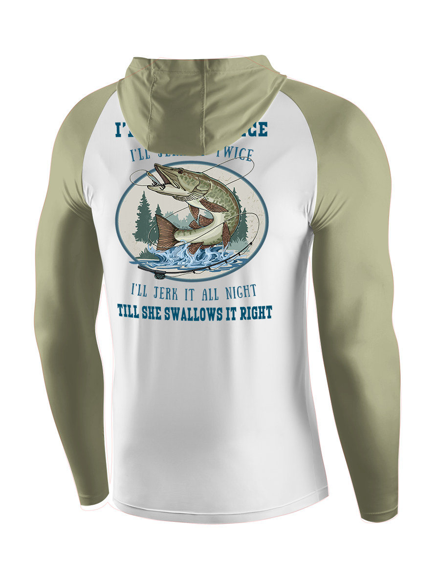 Muskie Madness Jerk and Reel UPF Hoodie