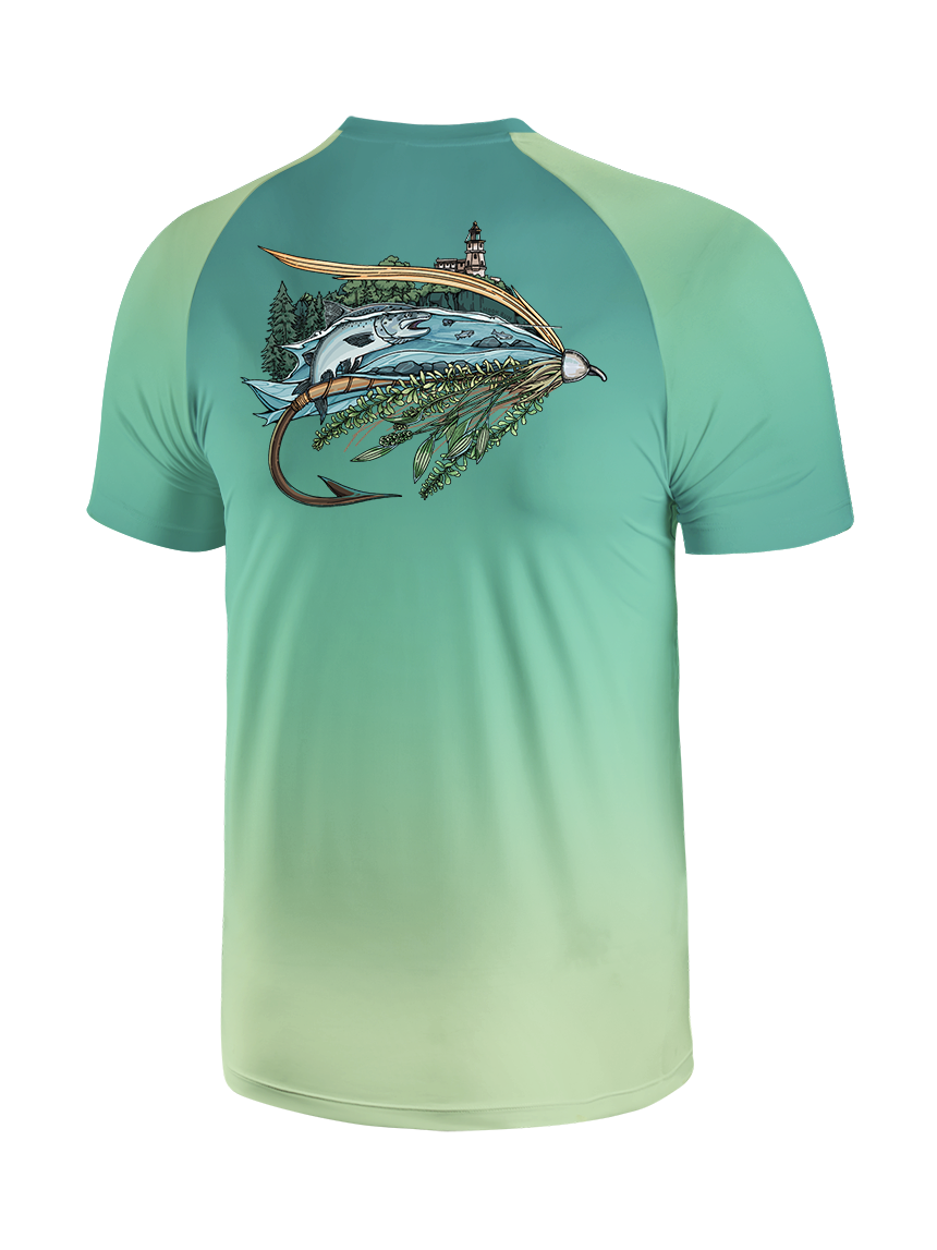 Superior Fly Quest Gradient Fishing Tee