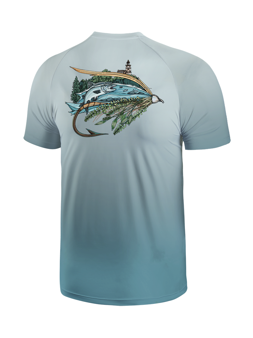 Superior Fly Quest Gradient Fishing Tee
