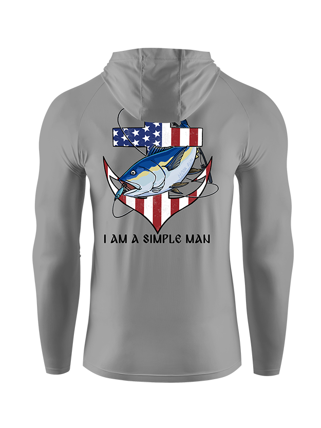 Simple Man Strong Faith UPF Hoodie