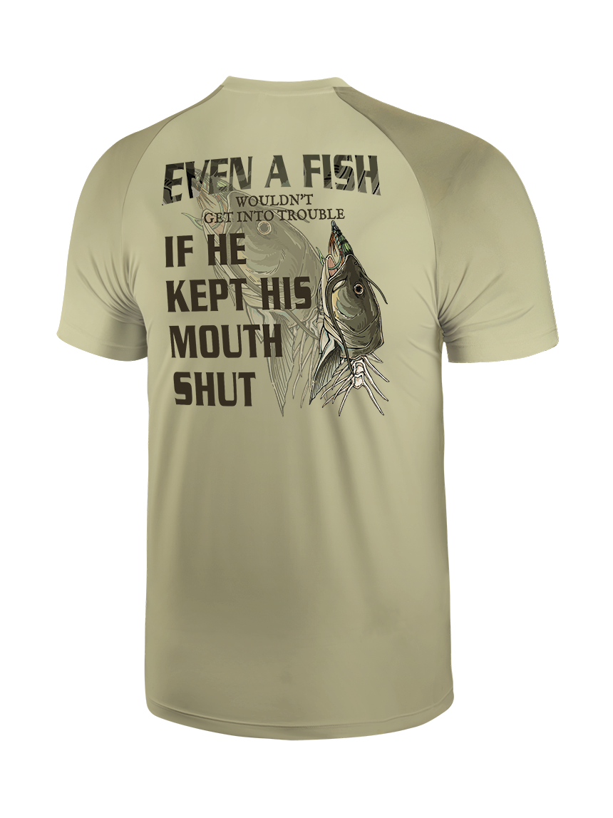 Silent Wisdom Catfish's Lesson Gradient Fishing Tee