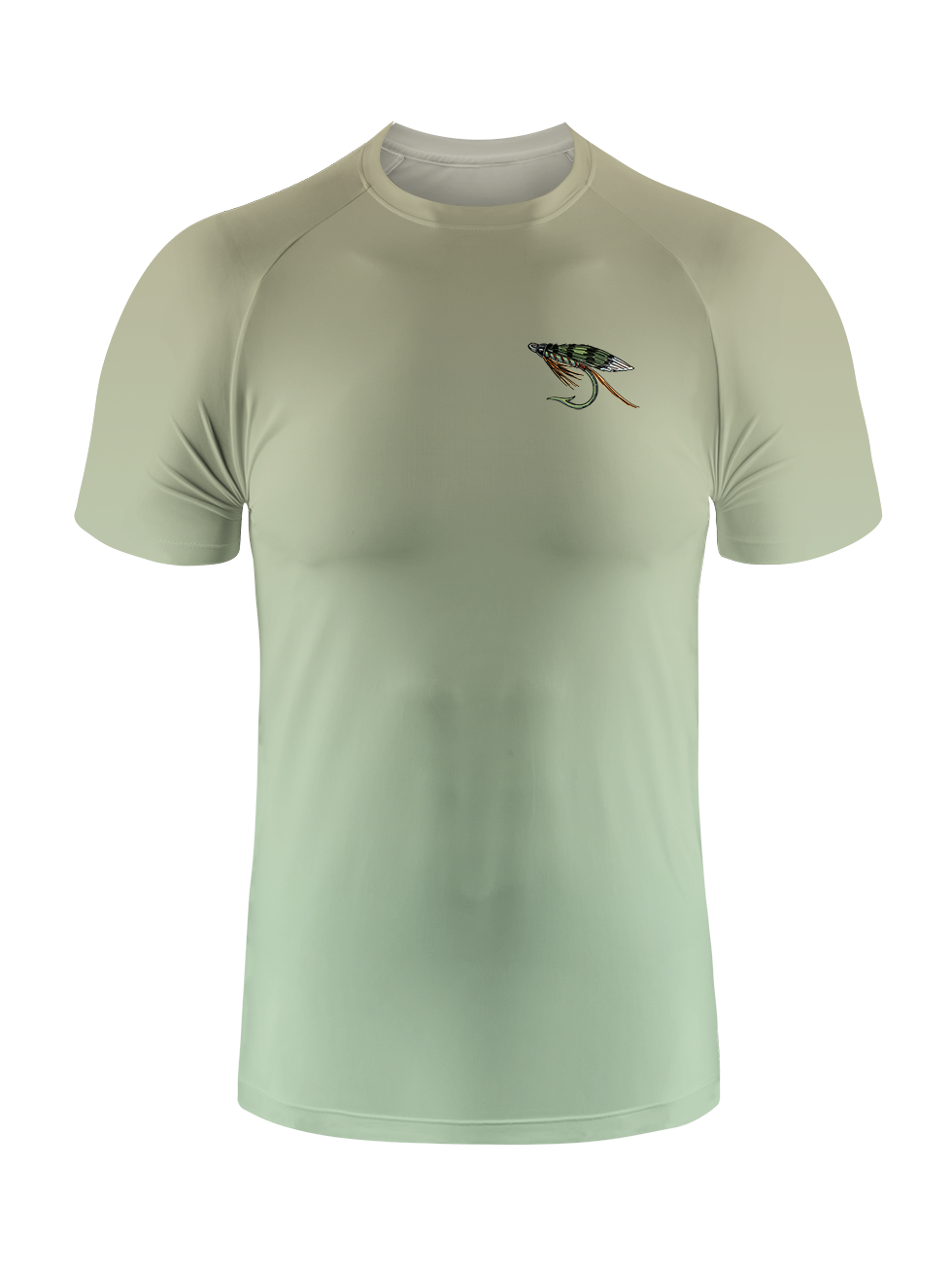 Silent Wisdom Catfish's Lesson Gradient Fishing Tee