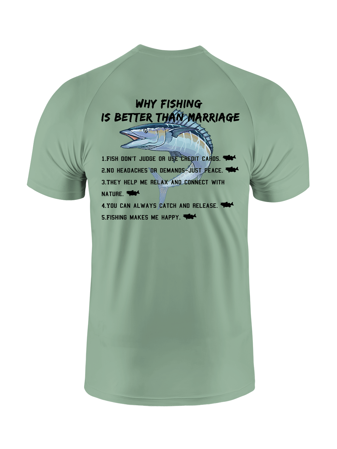 Fishing Over Marriage UPF Tee