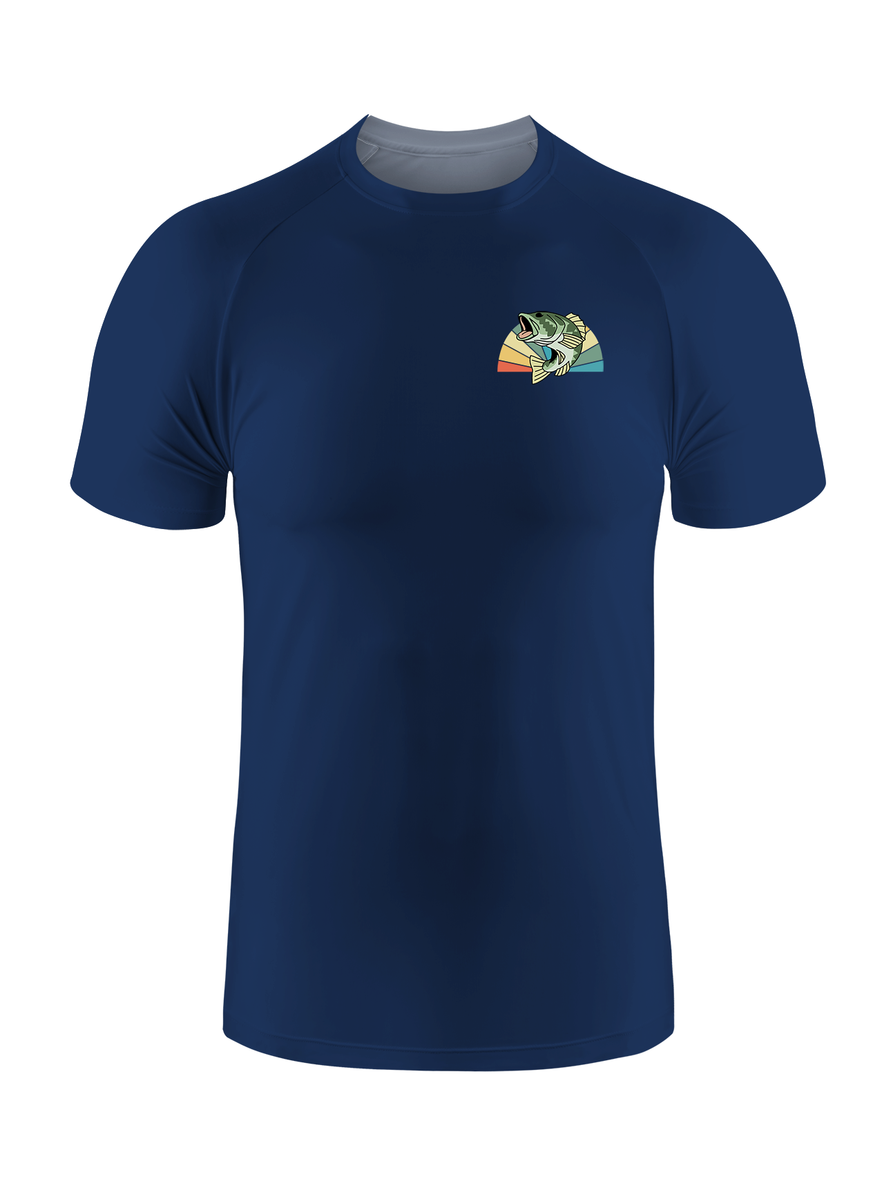 Skeleton Fishing Humor UPF Tee
