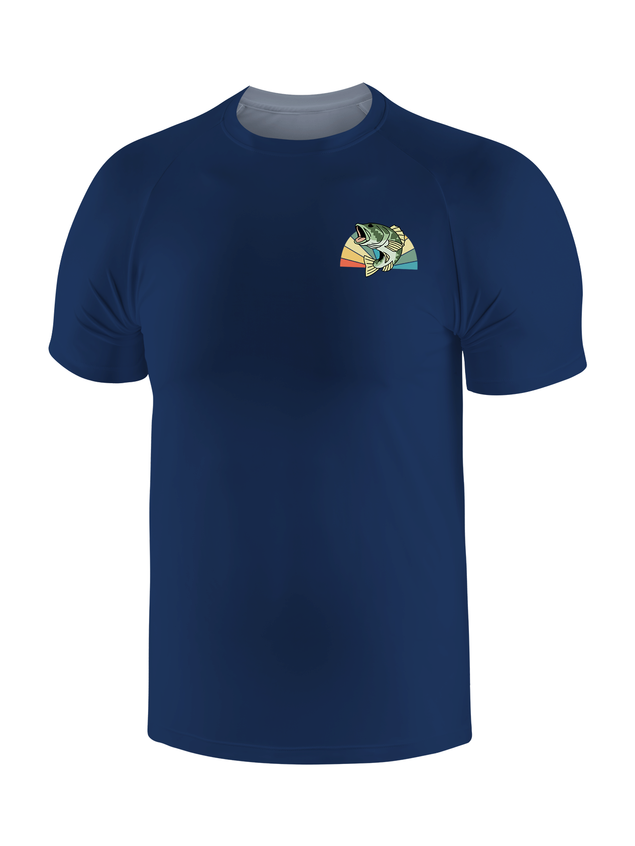 Skeleton Fishing Humor UPF Tee