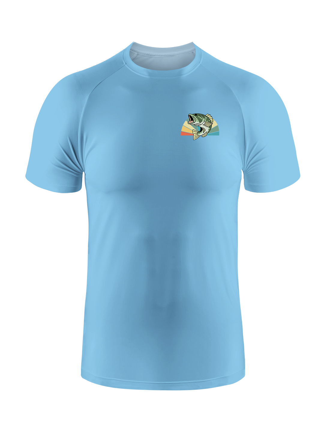 Skeleton Fishing Humor UPF Tee