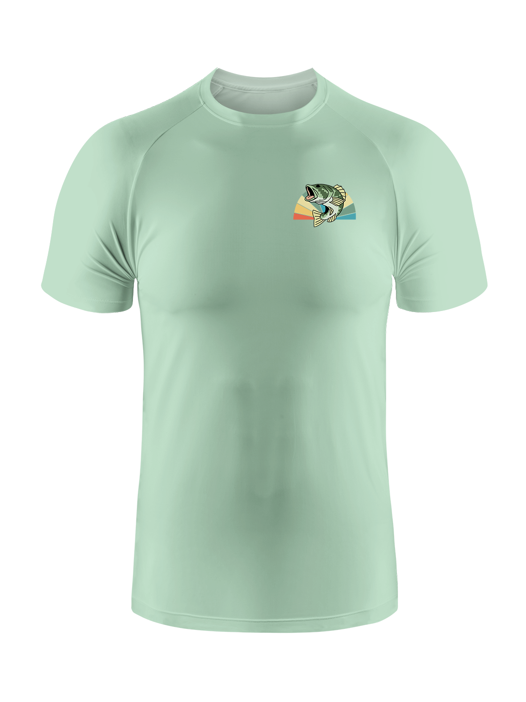 Skeleton Fishing Humor UPF Tee