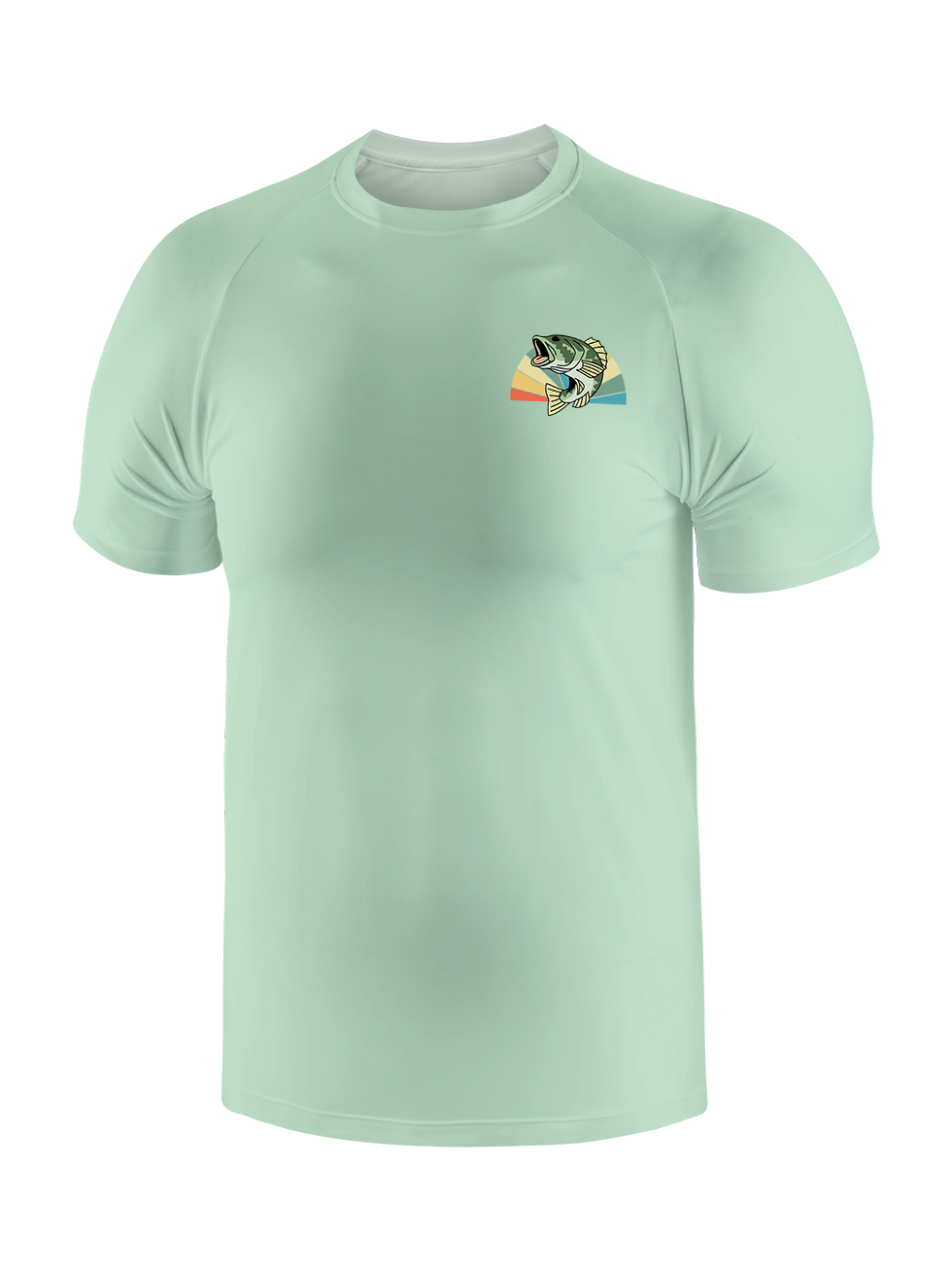 Skeleton Fishing Humor UPF Tee